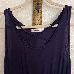 Exbelle Amazon brand medium maxi dress navy